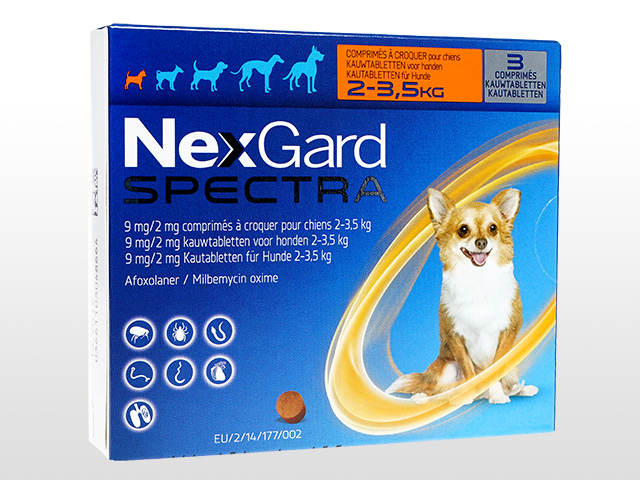 NexGard Spectra Chewable Tablets For Dogs(ネクスガードスペクトラ)
